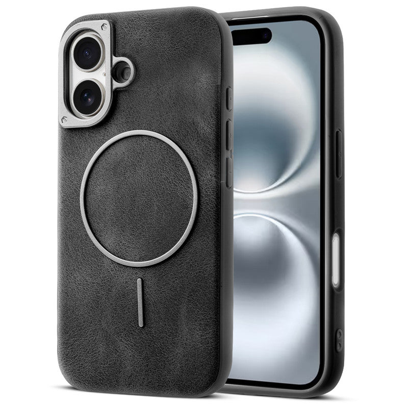 Elite PU Leather Case for Apple iPhone 17 , Hard Shell with Soft Inner Fabric & MagSafe Support