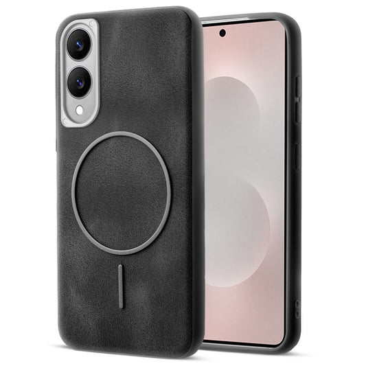 Elite PU Leather Case for Samsung S25 Edge 5G , Hard Shell with Soft Inner Fabric & MagSafe Support