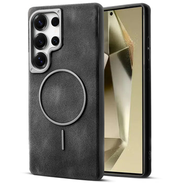 Elite PU Leather Case for Samsung S25 Ultra 5G , Hard Shell with Soft Inner Fabric & MagSafe Support