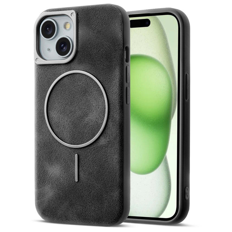 Elite PU Leather MagSafe Case for Apple iPhone 15 Plus