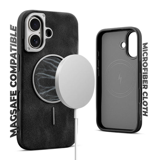 Elite PU Leather Case for Apple iPhone 17 , Hard Shell with Soft Inner Fabric & MagSafe Support
