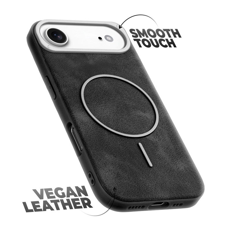 Elite PU Leather Wireless Charging Support Case for Apple iPhone 17 Air
