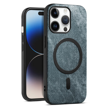 Classic Denim Finish Back Case For Apple iPhone 14 Pro With MagSafe Support