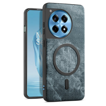 Classic Denim Finish Back Case For OnePlus 12R 5G With Wireless Charging Support Support