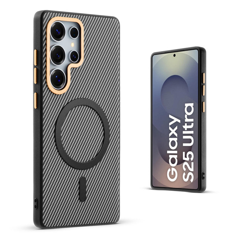 Wireless Charging Support Ready Checks Printed Back Case For Samsung S25 Ultra 5G with Enhanced Grip