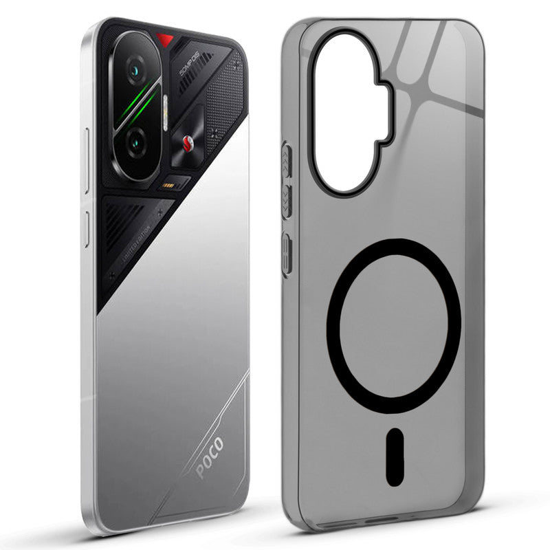 Anti-Yellow Colored Camera Line Case Support Magnetic Accessories Back Cover For Poco F7