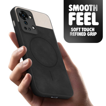 Hybrid PU Leather Matte Cover for OnePlus Nord 2T 5G