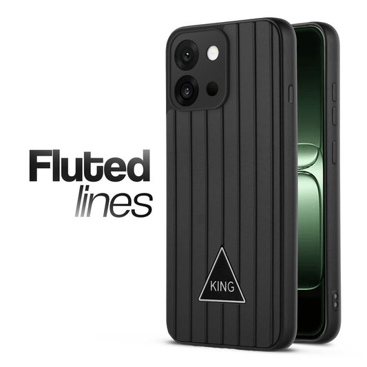 Glossy Matte Line Texture Back Cover for OnePlus 13s 5G