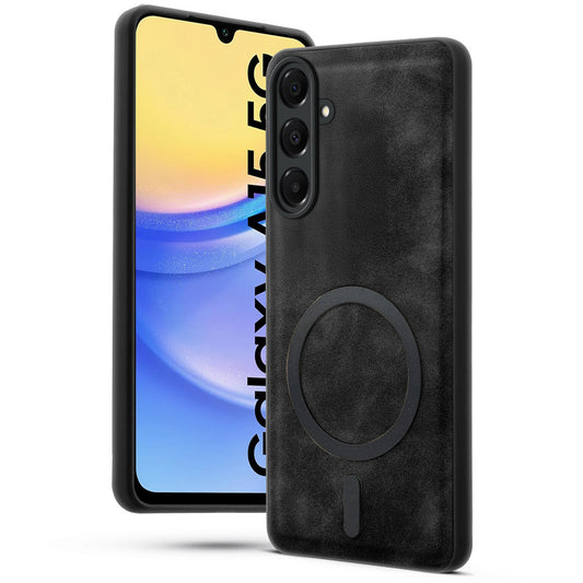 Cushion Grip Leather Case for Samsung A15 5G