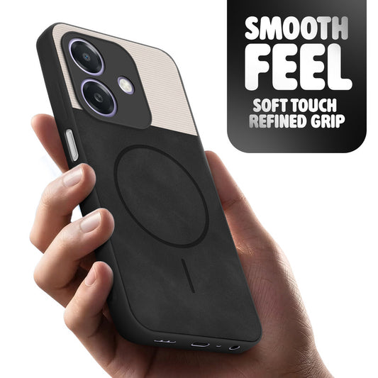 Hybrid PU Leather Matte Cover for Oppo A3x 5G