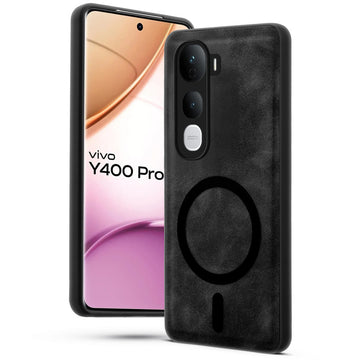 Cushion Grip Leather Case for Vivo Y400 Pro 5G