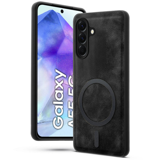 Cushion Grip Leather Case for Samsung A55 5G