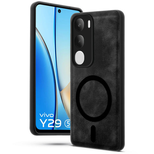 Cushion Grip Leather Case for Vivo Y29 5G