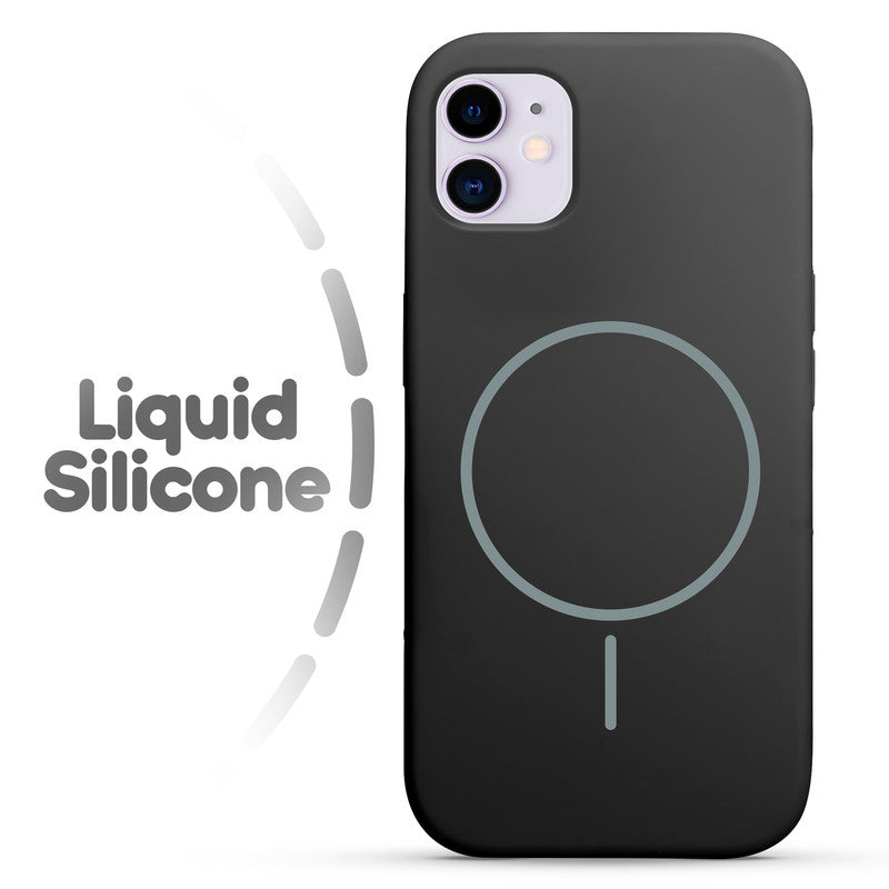 Wireless Charging Support Compatible Liquid Silicone Case For Apple iPhone 11