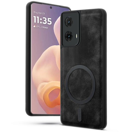 Cushion Grip Leather Case for Motorola Moto Edge 50 Fusion 5G