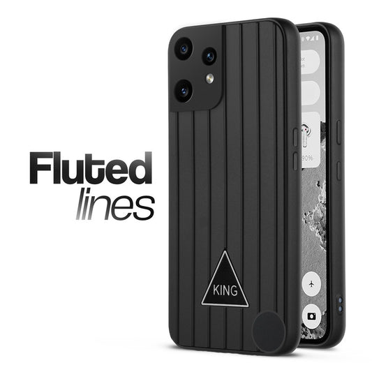 Glossy Matte Line Texture Back Cover for CMF Nothing Phone 2 Pro