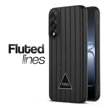 Glossy Matte Line Texture Back Cover for OnePlus Nord 5 5G