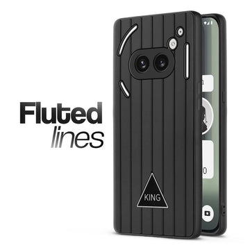Glossy Matte Line Texture Back Cover for Nothing Phone 2A Plus