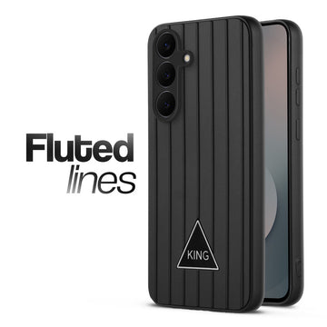 Glossy Matte Line Texture Back Cover for Samsung S25 FE 5G