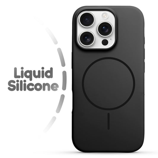 Cloud Feel Silicone Case for Apple iPhone 16 Pro – Supports Wireless Charging