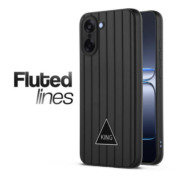 Glossy Matte Line Texture Back Cover for OnePlus Nord CE 5 5G