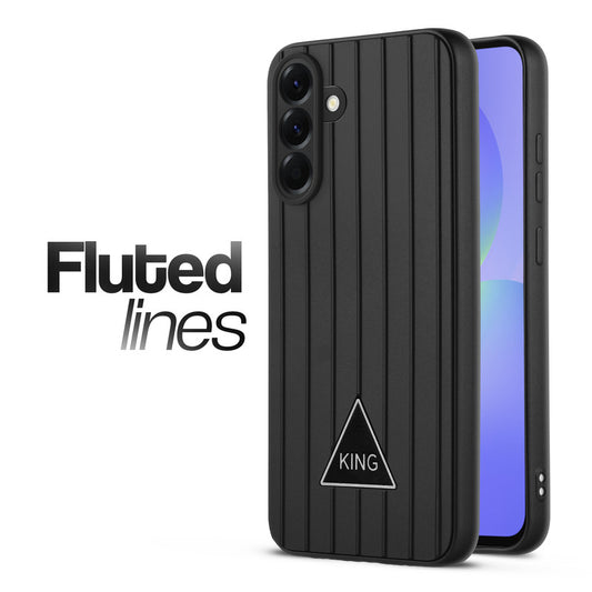 Glossy Matte Line Texture Back Cover for Samsung A36 5G