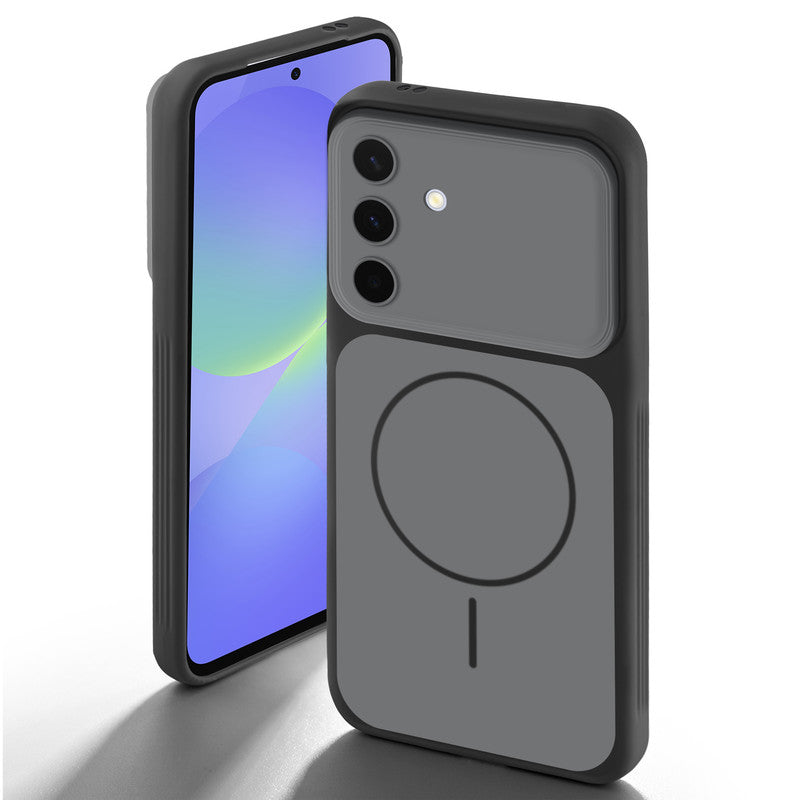 Dual tone silicone Black back cover for Samsung A56 5G showing camera protection and design
