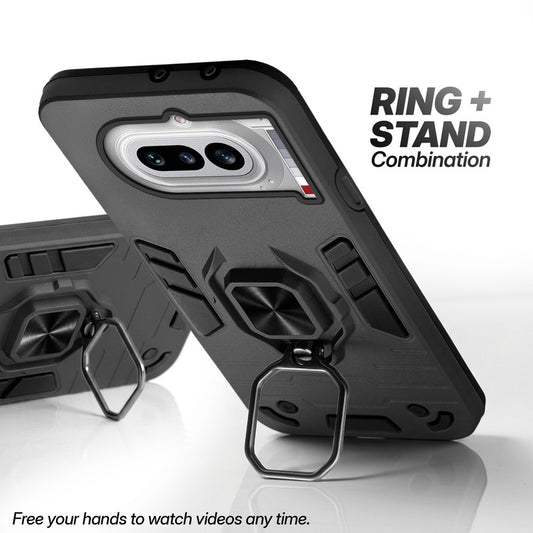 Nothing Phone 4A 5G case with foldable ring stand for hands-free viewing in kickstand position