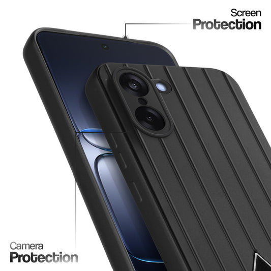 Glossy Matte Line Texture Back Cover for OnePlus Nord CE 5 5G