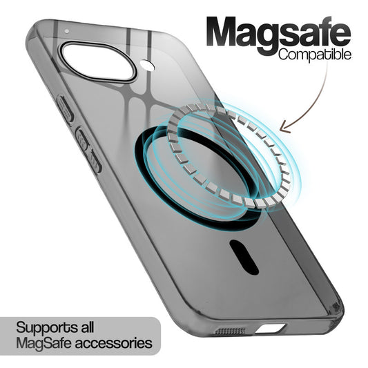 Anti-Yellow Scratch Resistant Case Support Wireless Charging Back Cover For Google Pixel 9A 5G