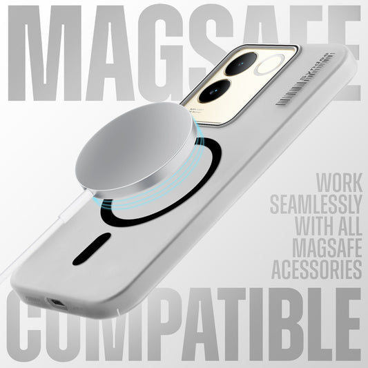 New Sleek Matte Wireless Charging Support Case For iQOO Z7 Pro 5G