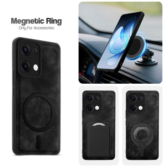 Cushion Grip Leather Case for Oppo Reno 13 5G