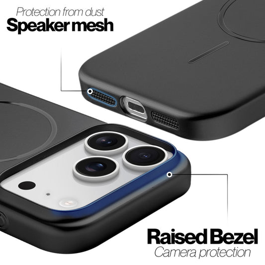Slim Metallic Texture Wireless Charging MagSafe Case for Apple iPhone 17 Pro