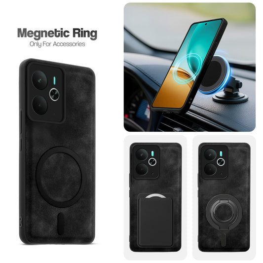 Cushion Grip Leather Case for Realme 14T 5G