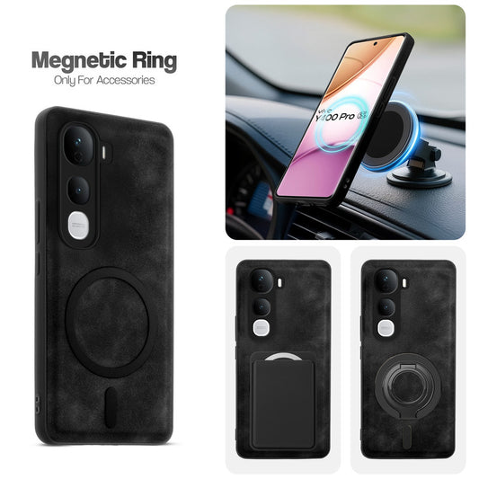 Cushion Grip Leather Case for Vivo Y400 Pro 5G