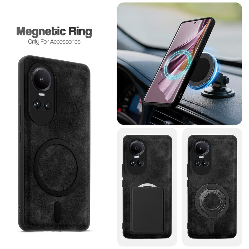 Cushion Grip Leather Case for Oppo Reno 10 5G