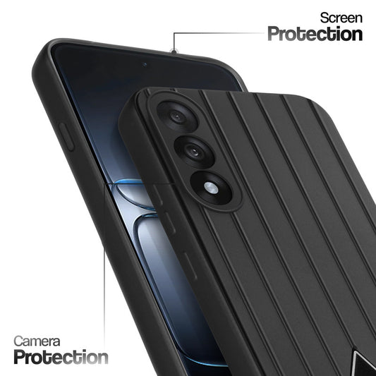 Glossy Matte Line Texture Back Cover for OnePlus Nord 5 5G
