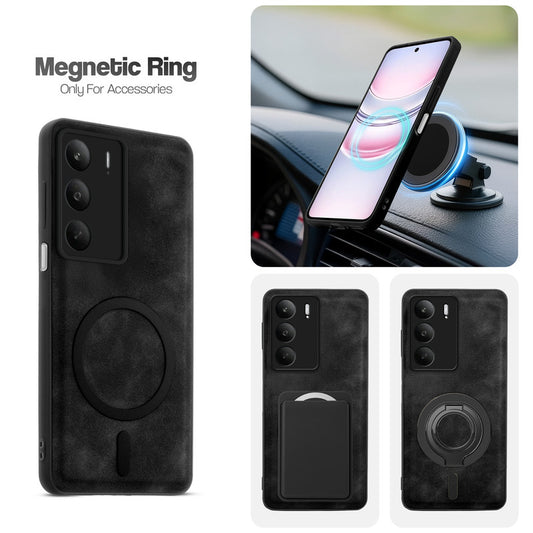 Cushion Grip Leather Case for Realme C75 5G