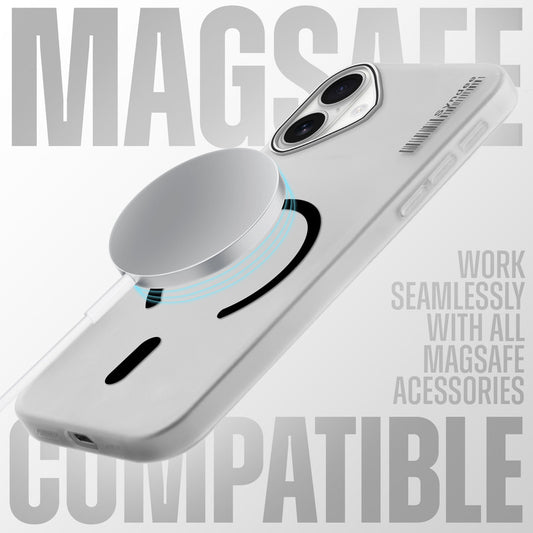 Frosted Sleek Matte Wireless Charging Support Back Cover Case For Apple iPhone 17 With Raised Camera Protection