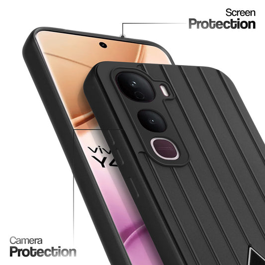 Glossy Matte Line Texture Back Cover for Vivo Y400 Pro 5G