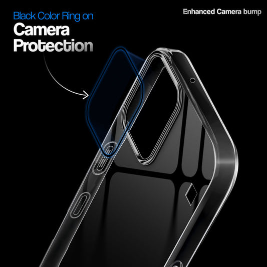 Crystal Clear Anti-Yellow Transparent Back Cover Case With Camera Ring Protection for Nothing Phone 3A Lite 5G