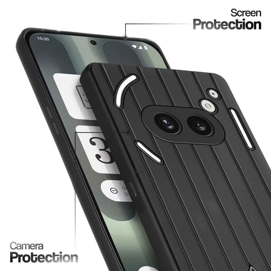 Glossy Matte Line Texture Back Cover for Nothing Phone 2A