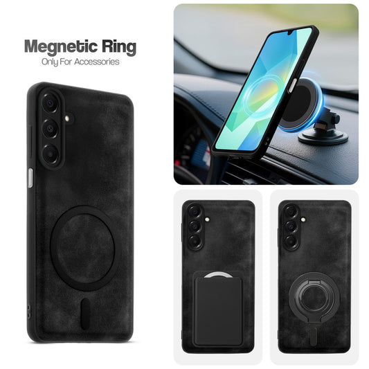 Cushion Grip Leather Case for Samsung A16 5G