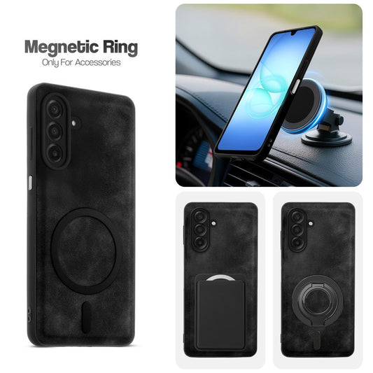 Cushion Grip Leather Case for Samsung A17 5G