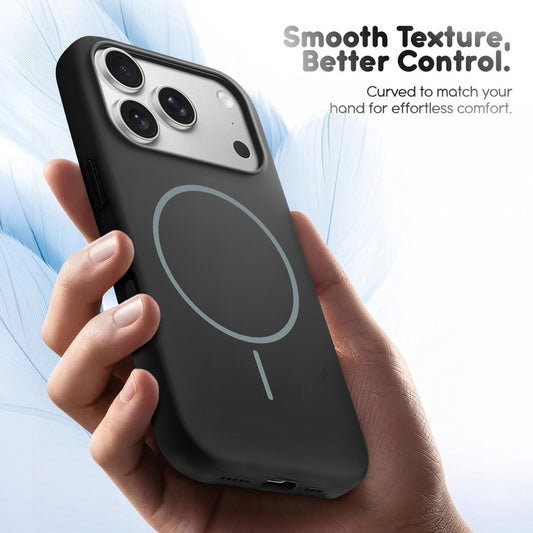 Cloud Feel Silicone Case for Apple iPhone 17 Pro – Supports Wireless Charging