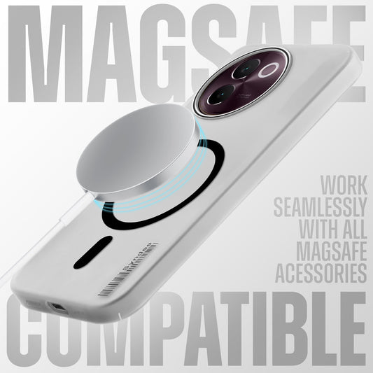 New Sleek Matte Wireless Charging Support Case For Vivo V30e 5G