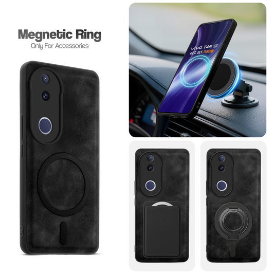 Cushion Grip Leather Case for Vivo T4R 5G