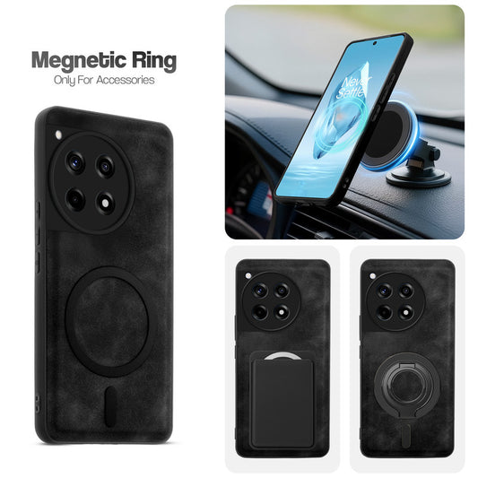 Cushion Grip Leather Case for OnePlus 12R 5G