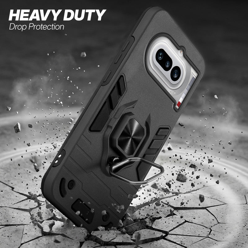 Nothing Phone 4A 5G protective case illustrating impact drop protection with an impact-resistant frame.
