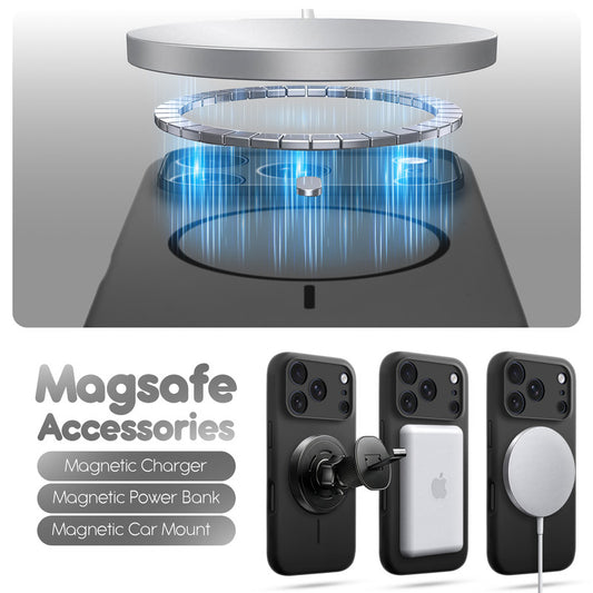 Cloud Feel Silicone Case for Apple iPhone 17 Pro Max With Camera Protection – Supports Wireless Charging